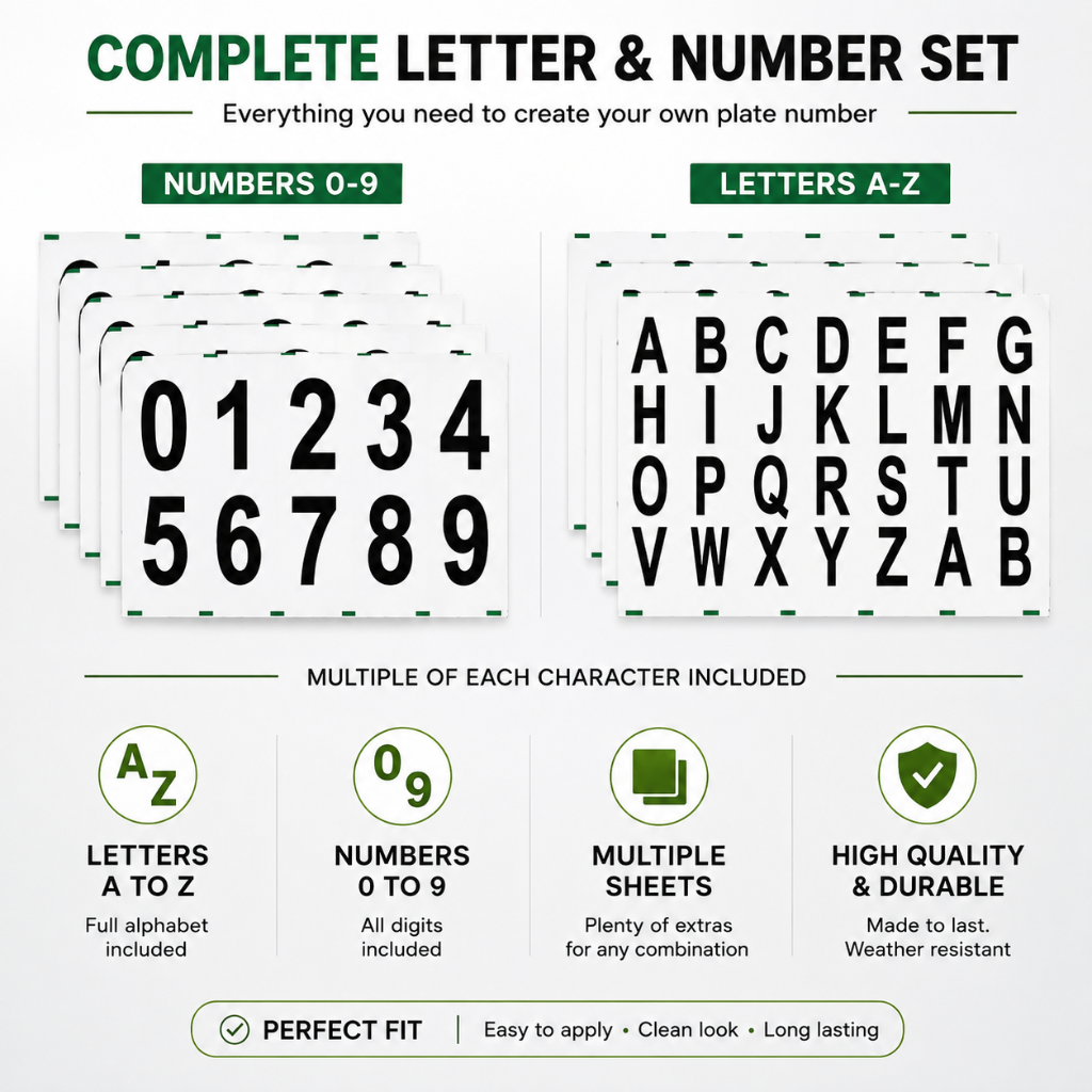 Reflective Plate Stickers