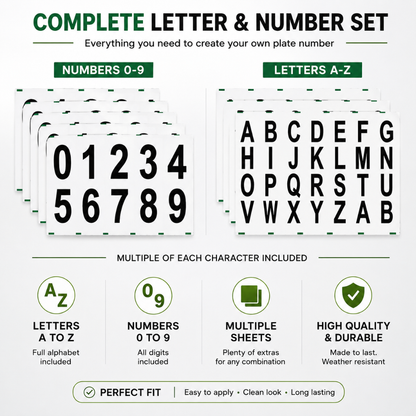 Reflective Plate Stickers